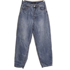 29x30 Wide BarrelHigh Waist Jeans ButtonFly Taper Boyfriend Prettylittlething 8